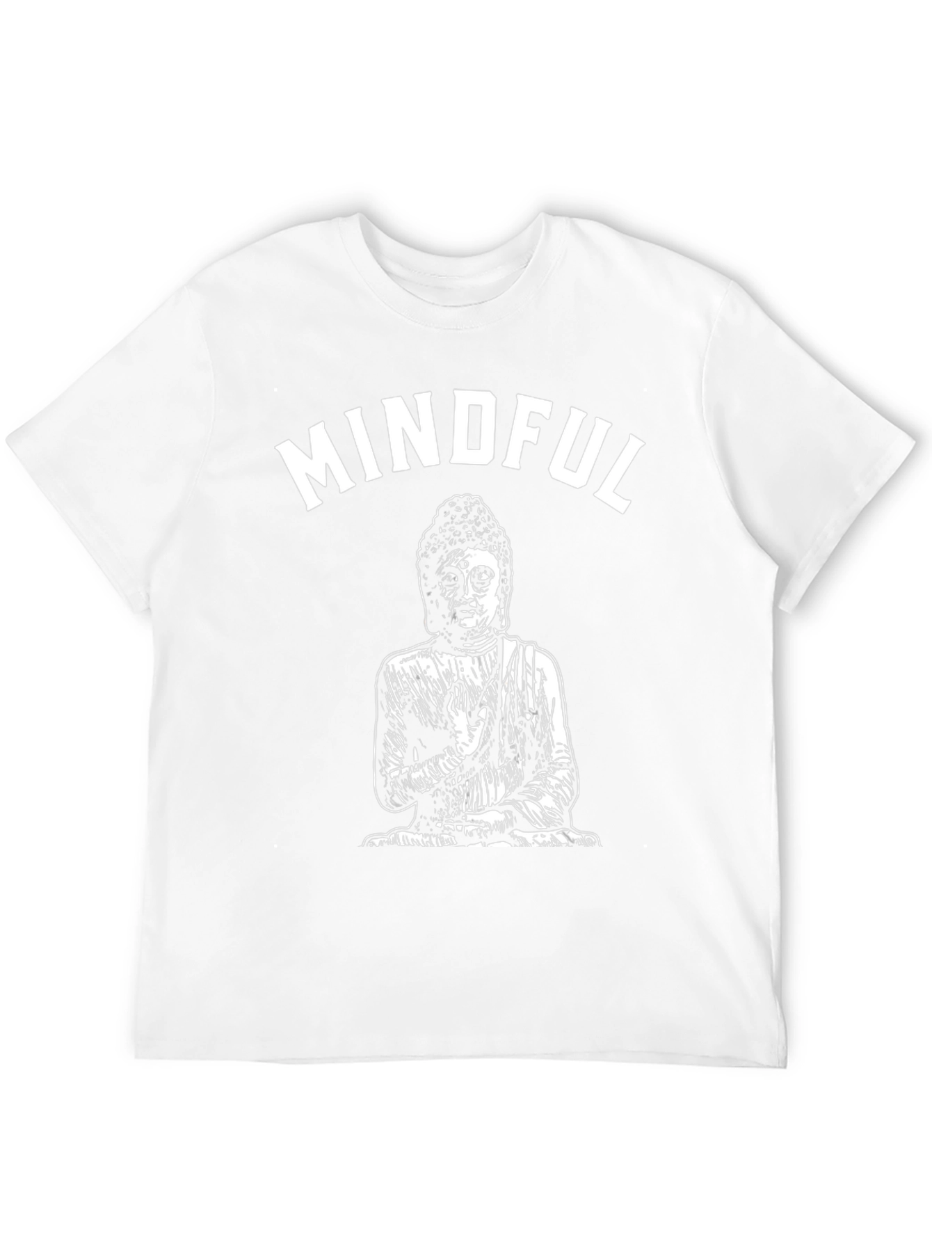 Mindful Buddha Graphic Tee - Black