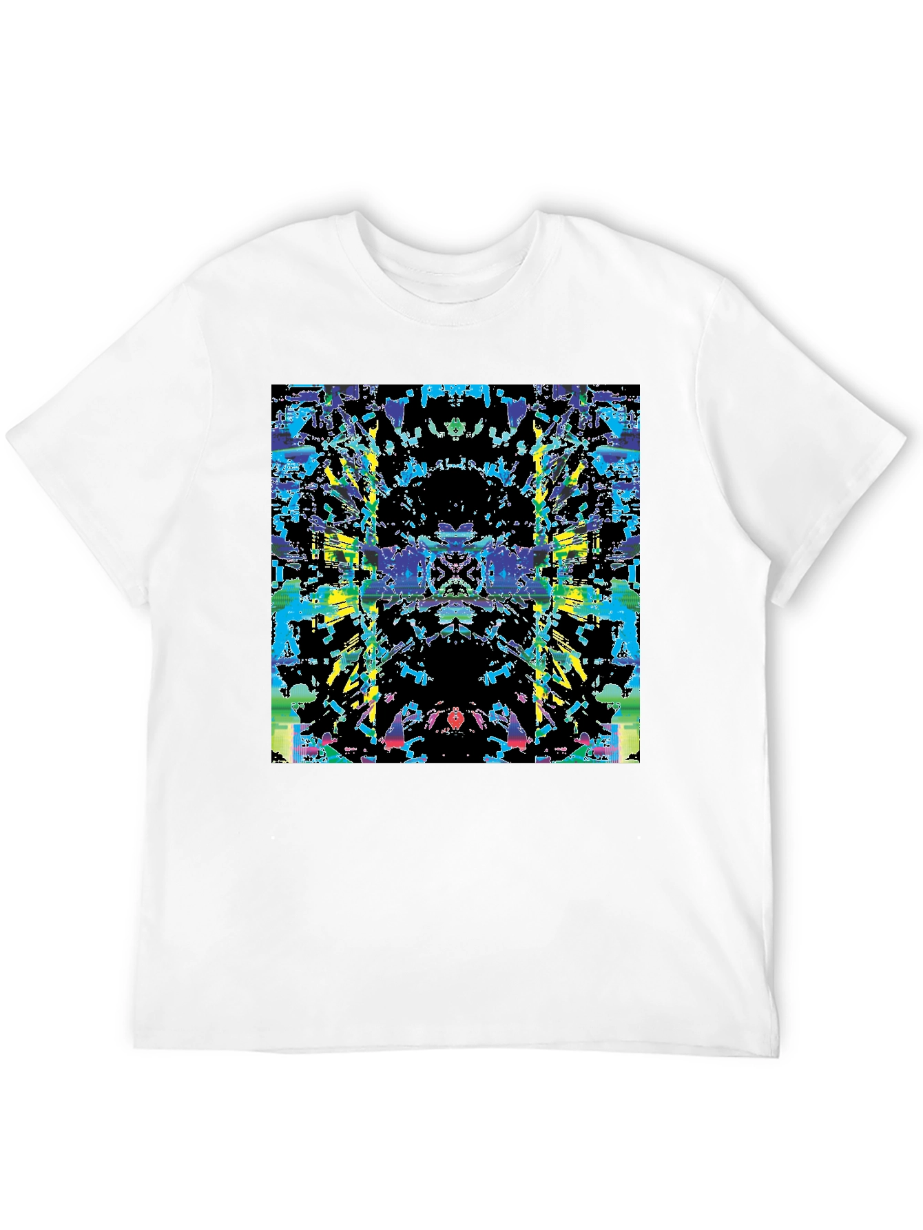 Abstract Rorschach Black T-Shirt