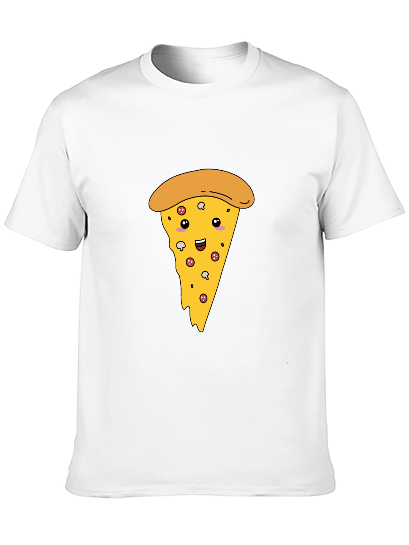 Pizza Slice Graphic Tee - Unisex Black T-Shirt