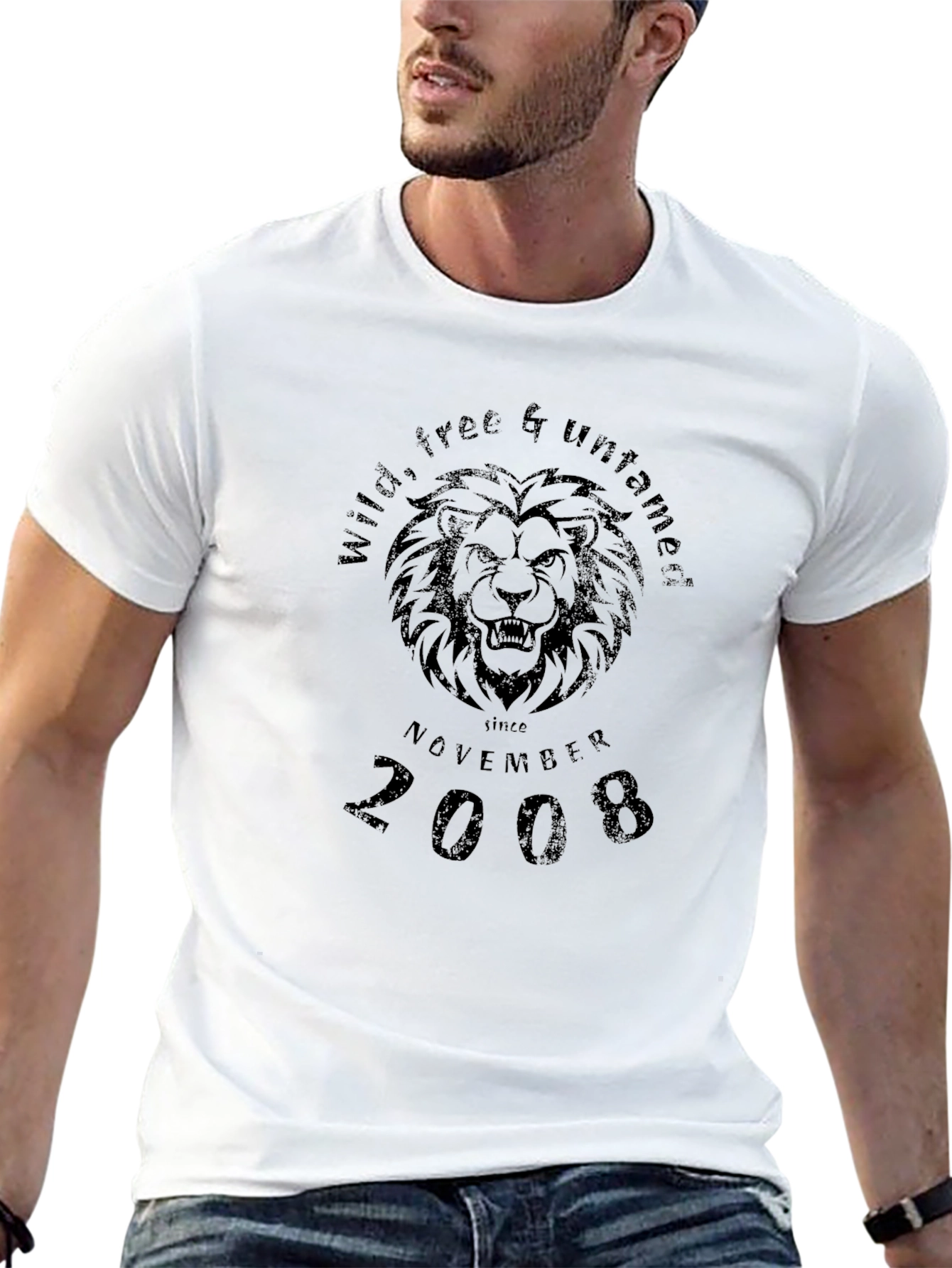 Wild & Untamed Lion Graphic T-Shirt