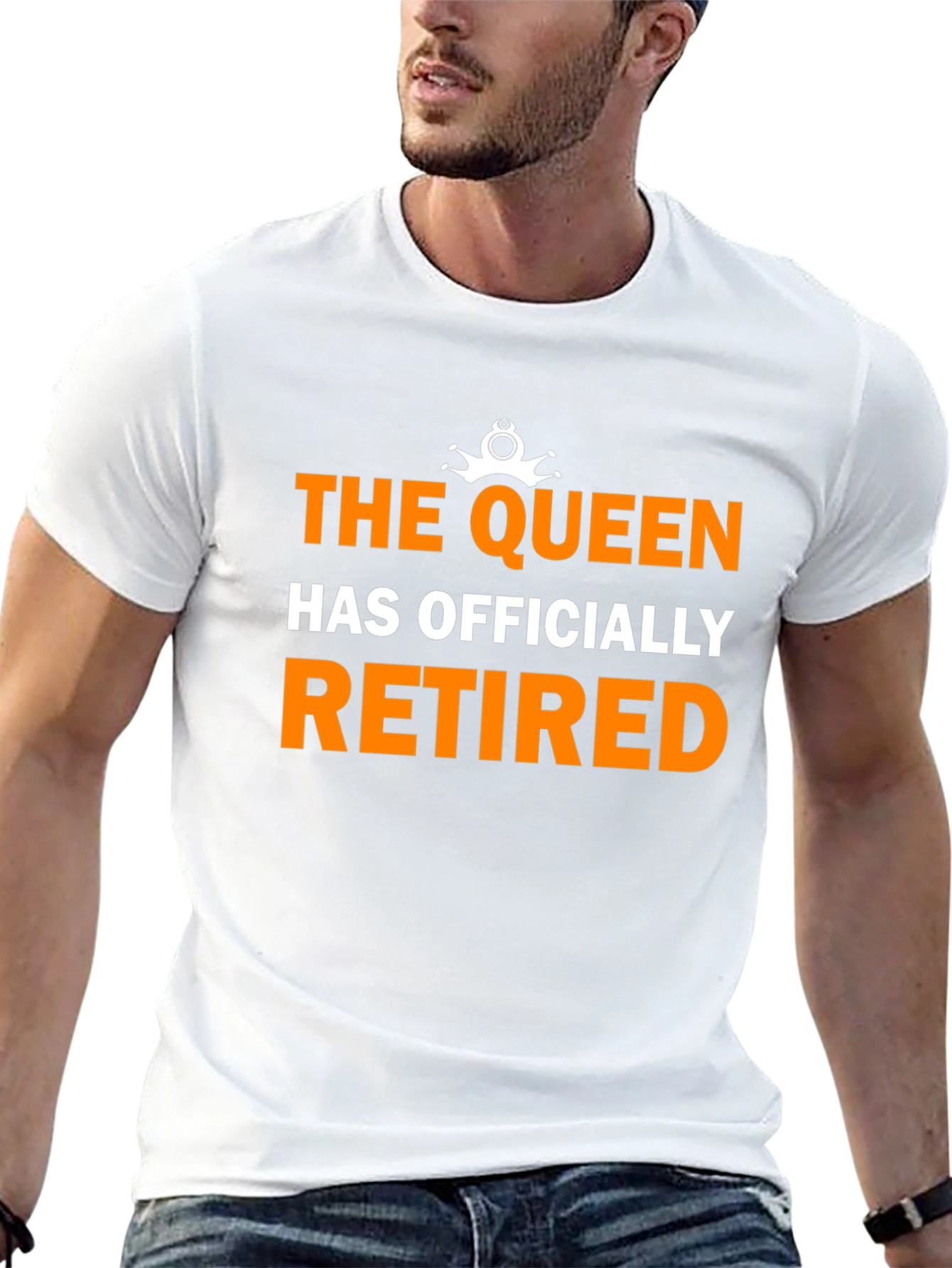 The Queen Has Officially Retired Funny Black T-Shirt