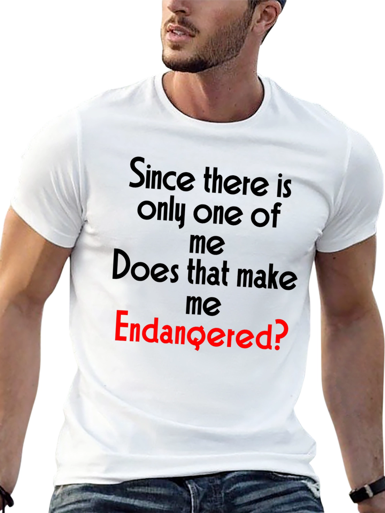 Endangered? Graphic Novelty T-Shirt - Unique Funny Tee