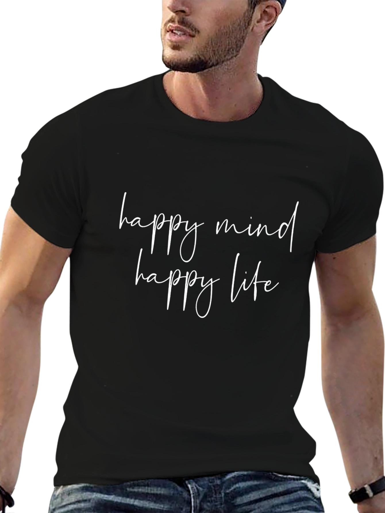 Happy Mind Happy Life Graphic Tee