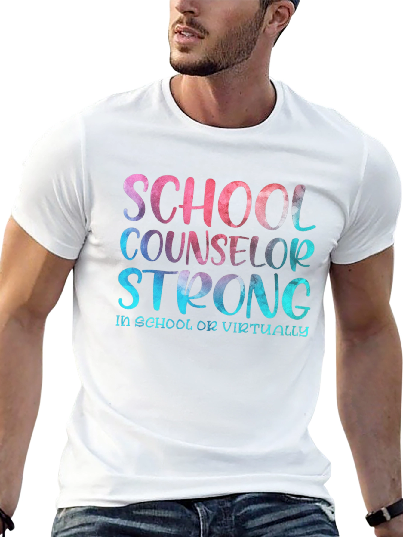 School Counselor Strong T-Shirt - Educator Appreciation