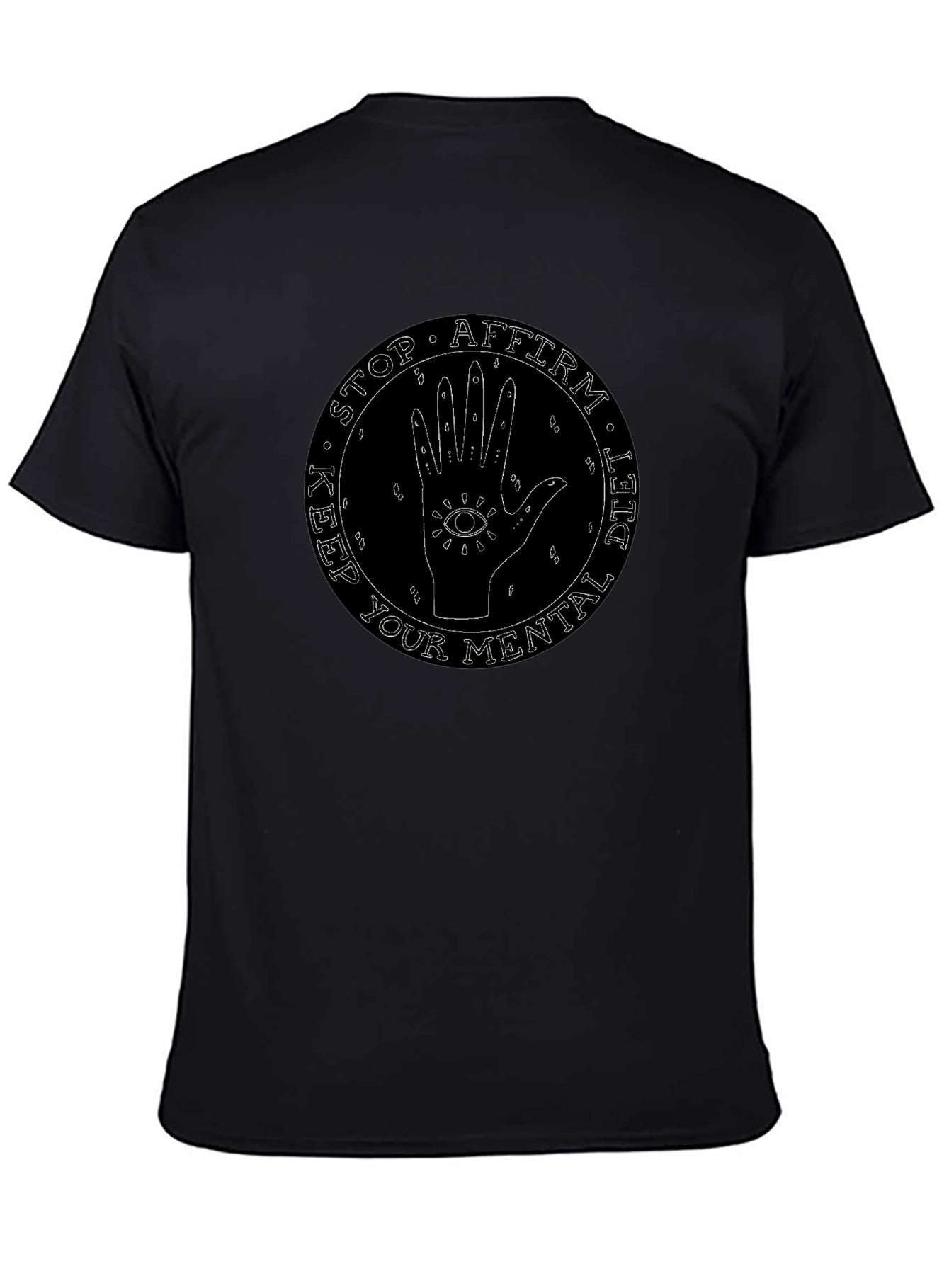 Keep Your Mental Diet Graphic Tee - Black