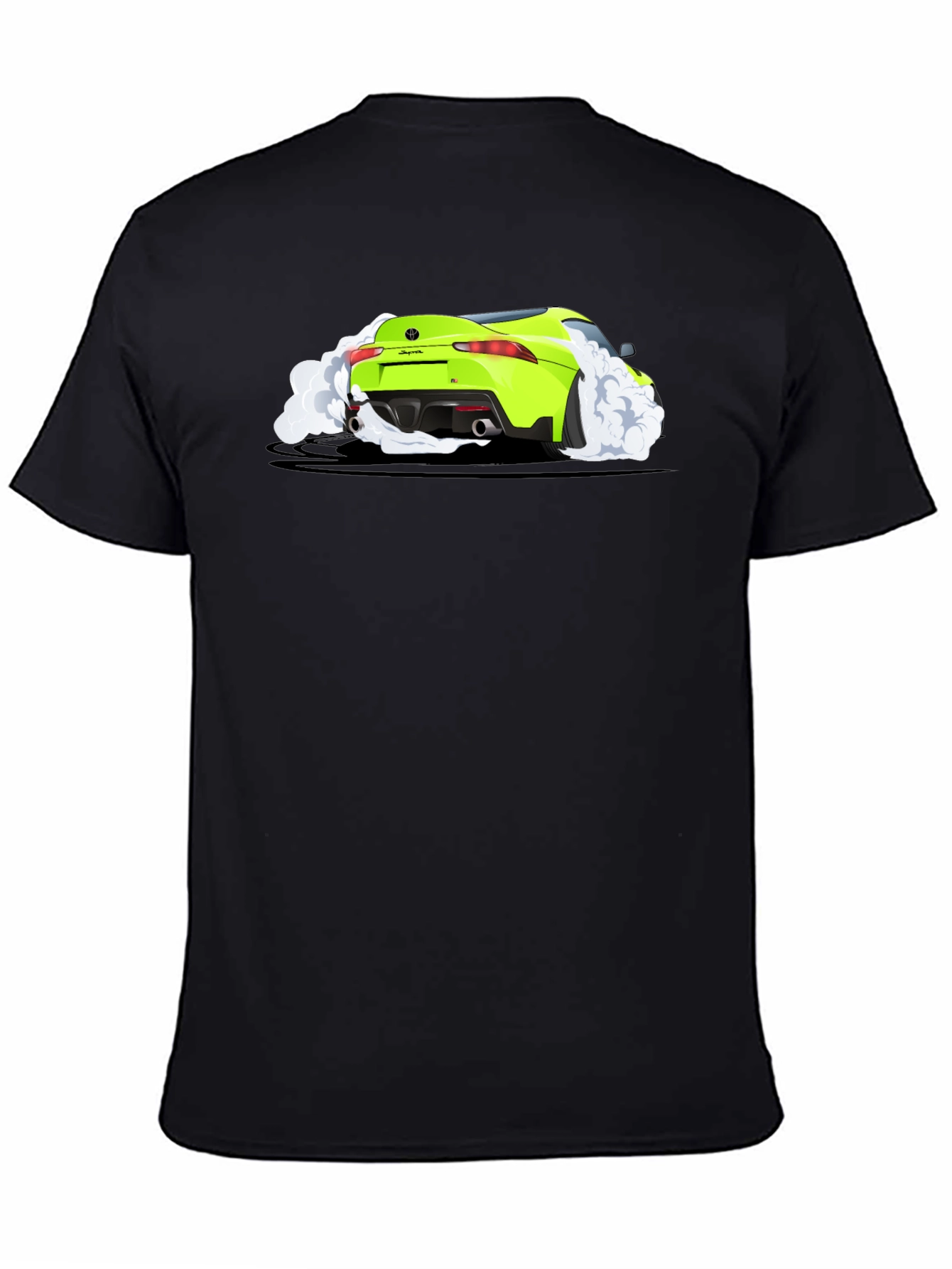 Supra Burnout Tee - Black Cotton Graphic T-Shirt