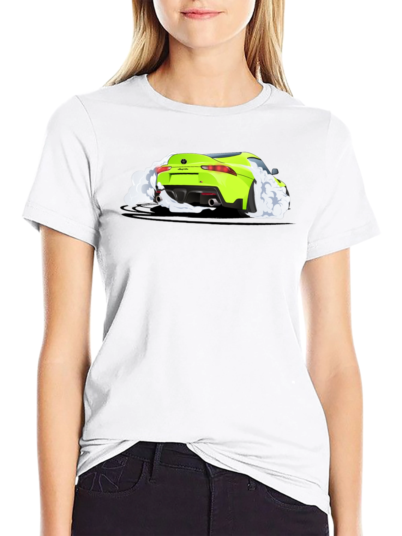 Supra Burnout Tee - Black Cotton Graphic T-Shirt
