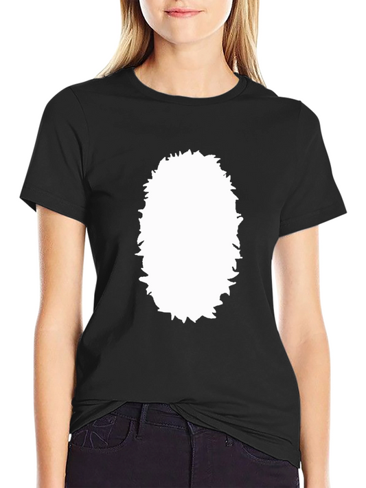 Black Graphic Tee with Custom Print Area