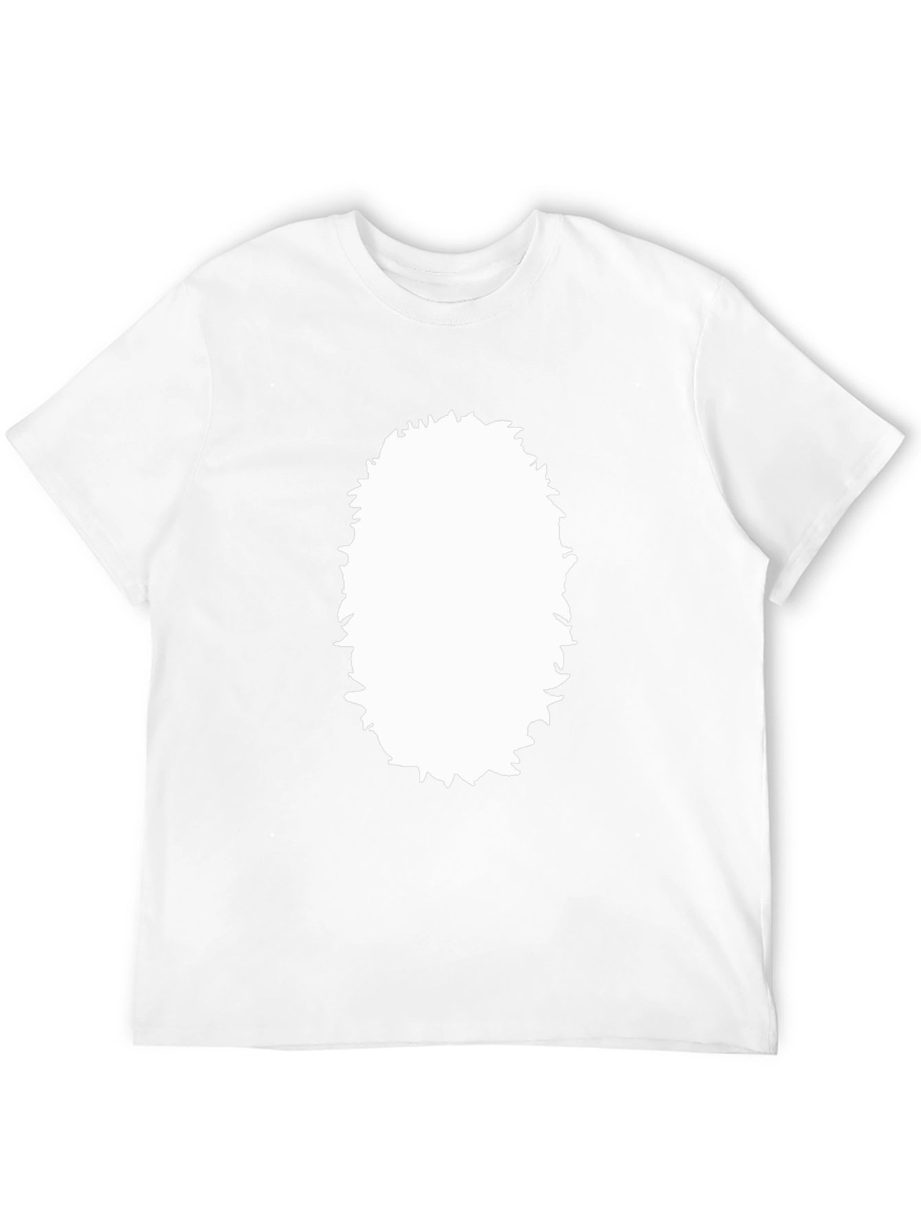 Black Graphic Tee with Custom Print Area