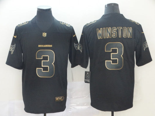 Men's Tampa Bay Buccaneers Jameis Winston #3 Black Game Player Jerseys