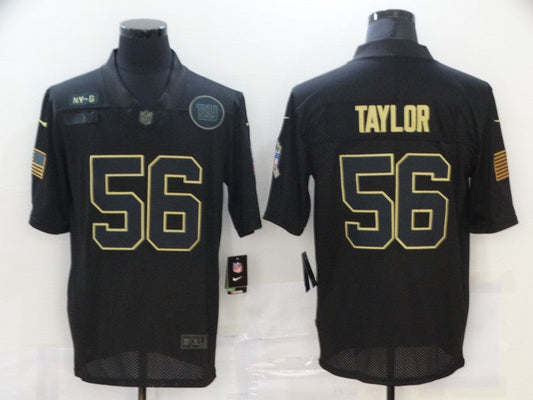 Men's New York Giants Lawrence Taylor #56 Black Player Game Jerseys