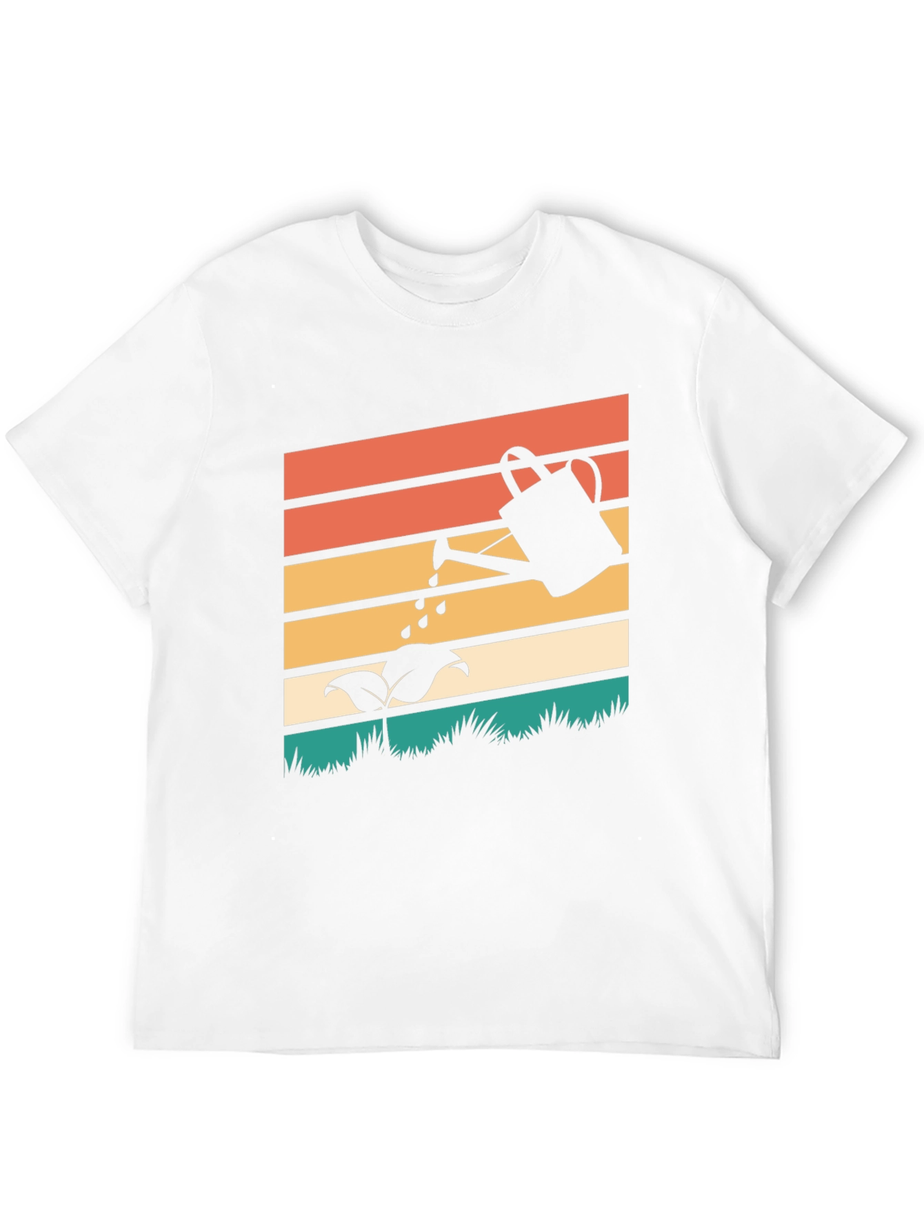 Retro Gardening T-Shirt - Plant Watering Design