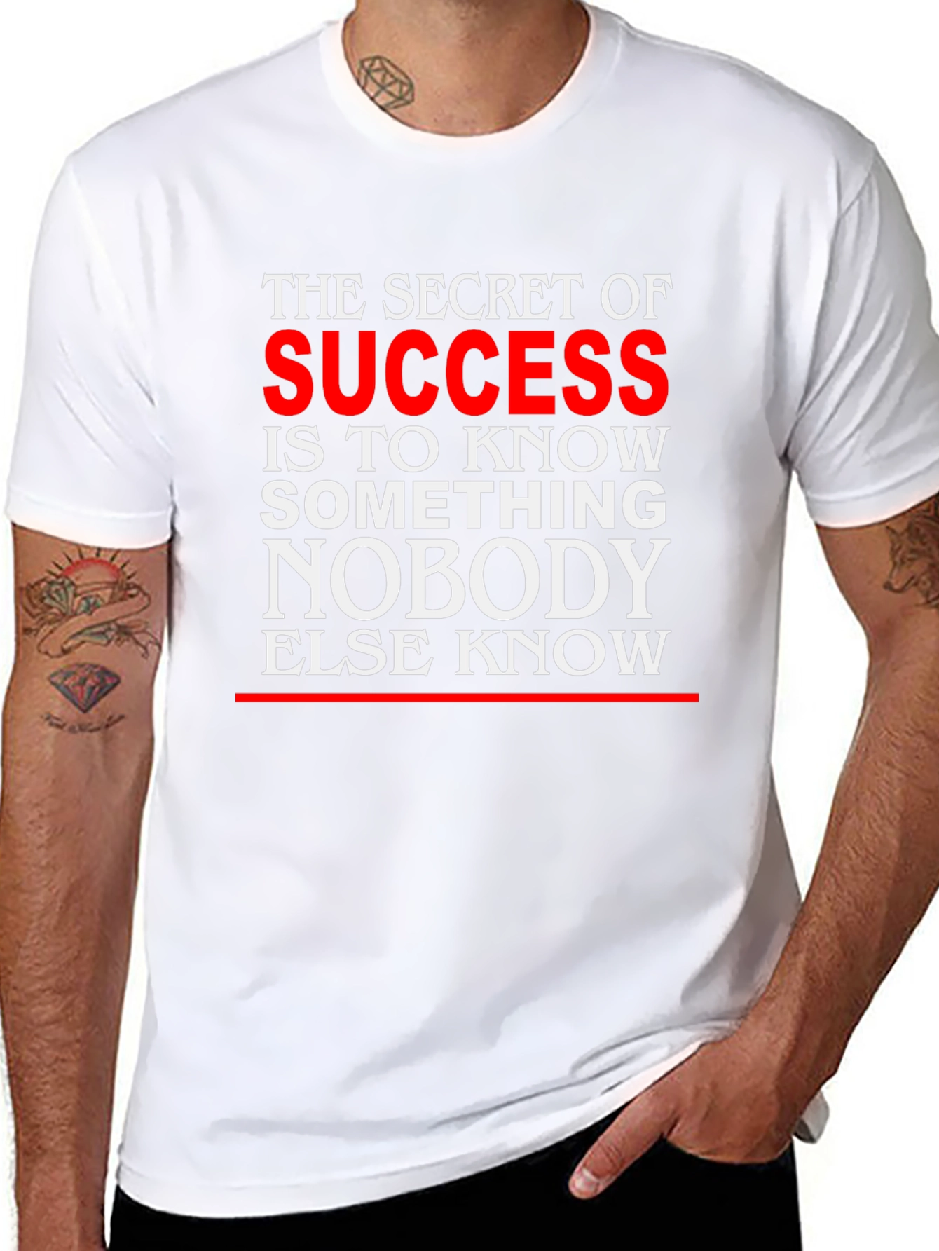 Secret of Success Graphic T-Shirt - Black