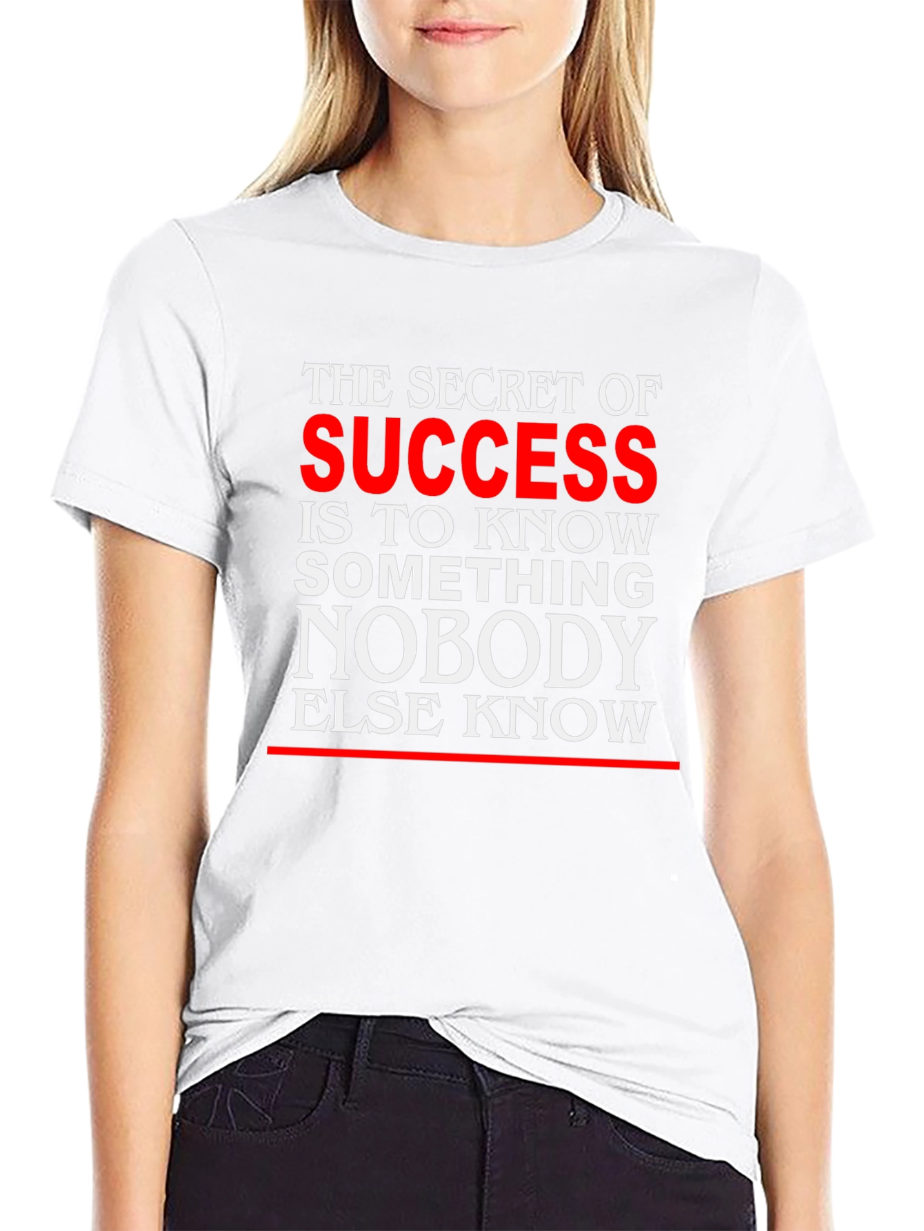 Secret of Success Graphic T-Shirt - Black