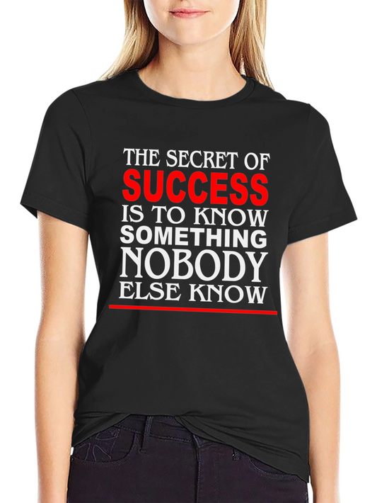 Secret of Success Graphic T-Shirt - Black