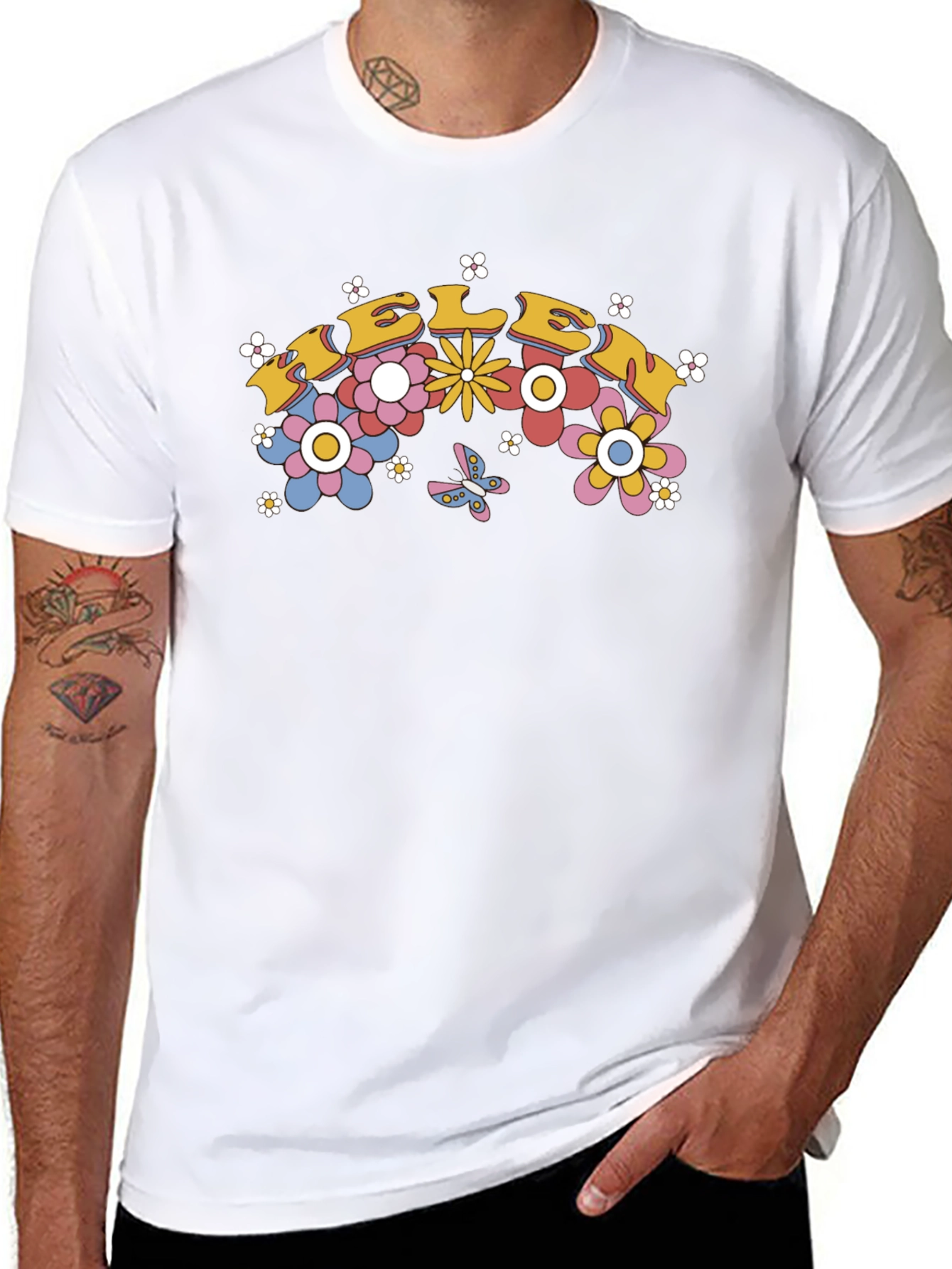 Retro Floral Eleven Graphic Tee
