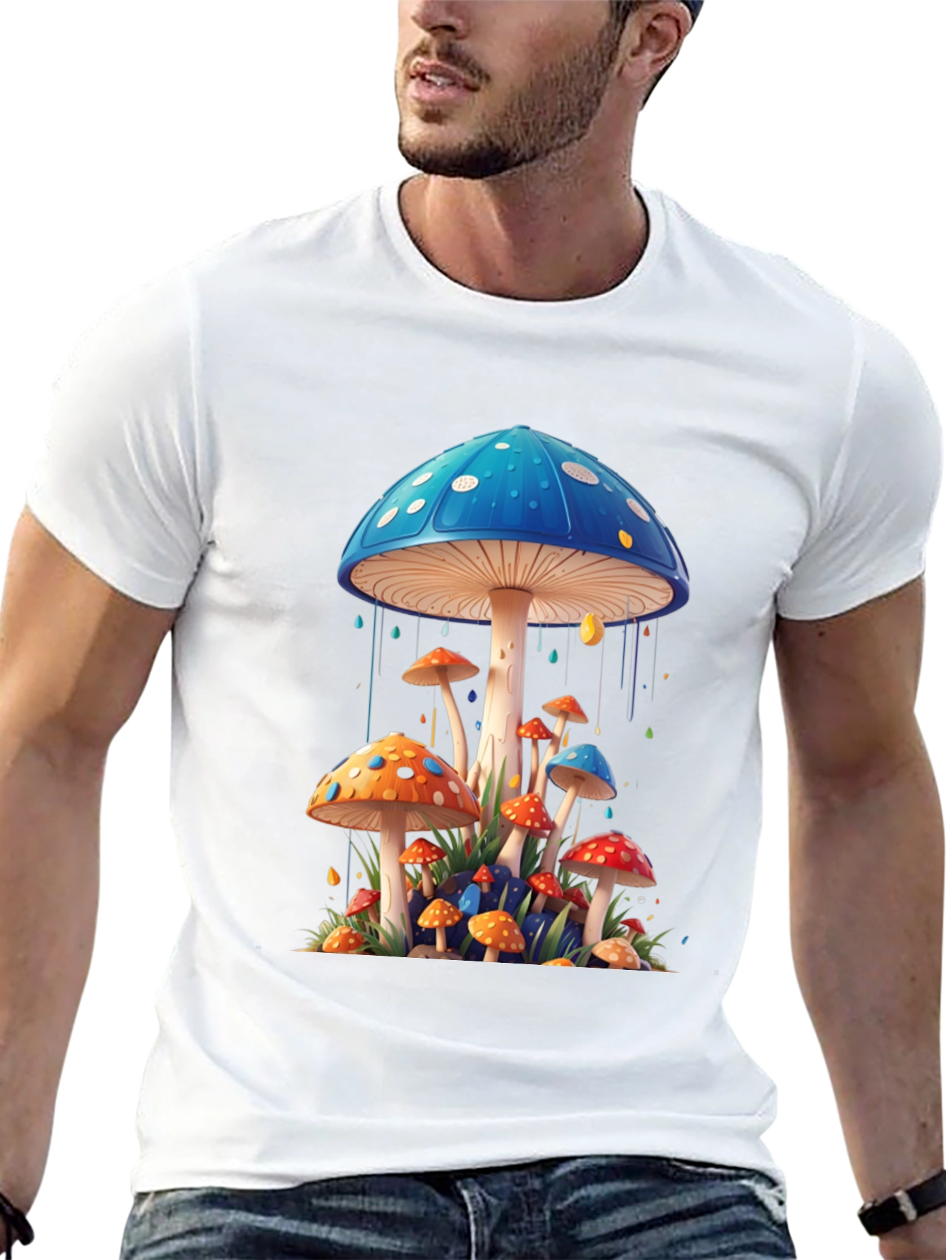 Mushroom Graphic T-Shirt - Unique Fungi Design