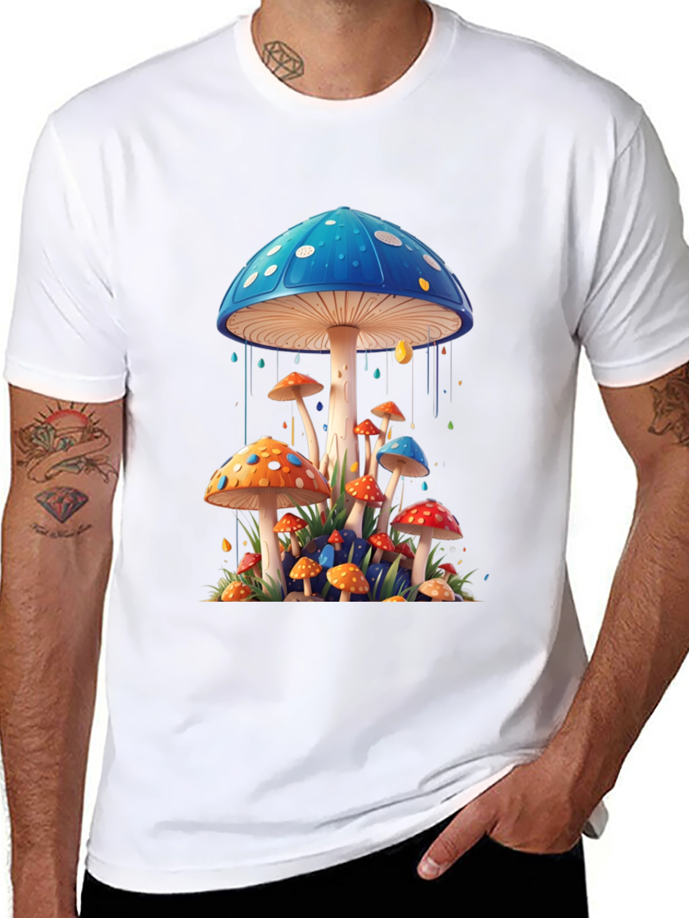 Mushroom Graphic T-Shirt - Unique Fungi Design