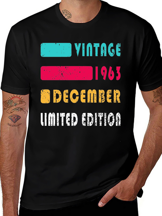 Vintage 1963 December Limited Edition T-Shirt