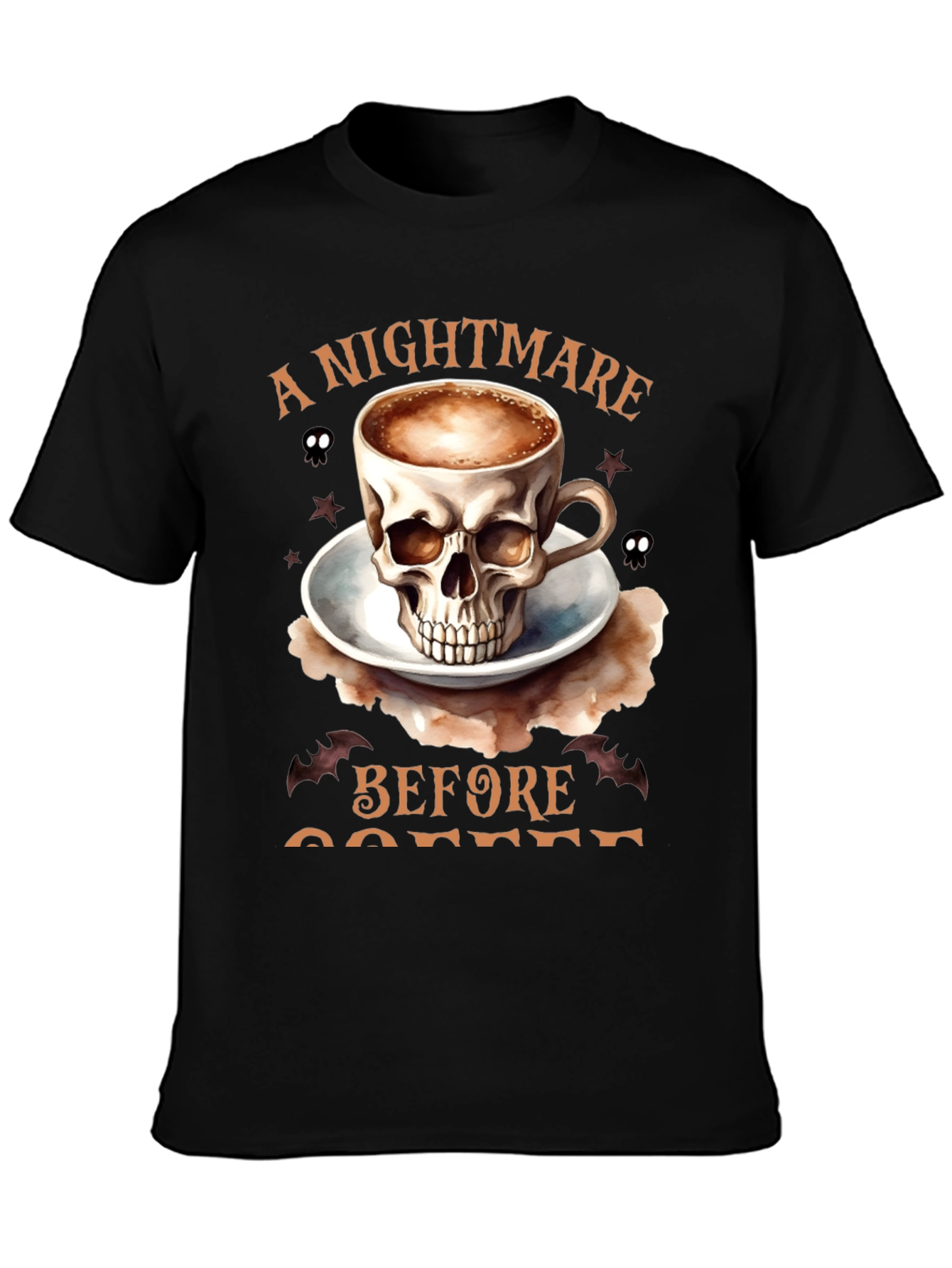 Nightmare Before Coffee Graphic T-Shirt