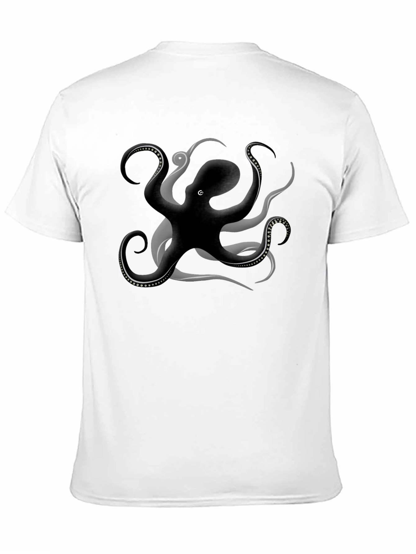 Octopus Graphic Tee - Stylish Mens Black T-Shirt