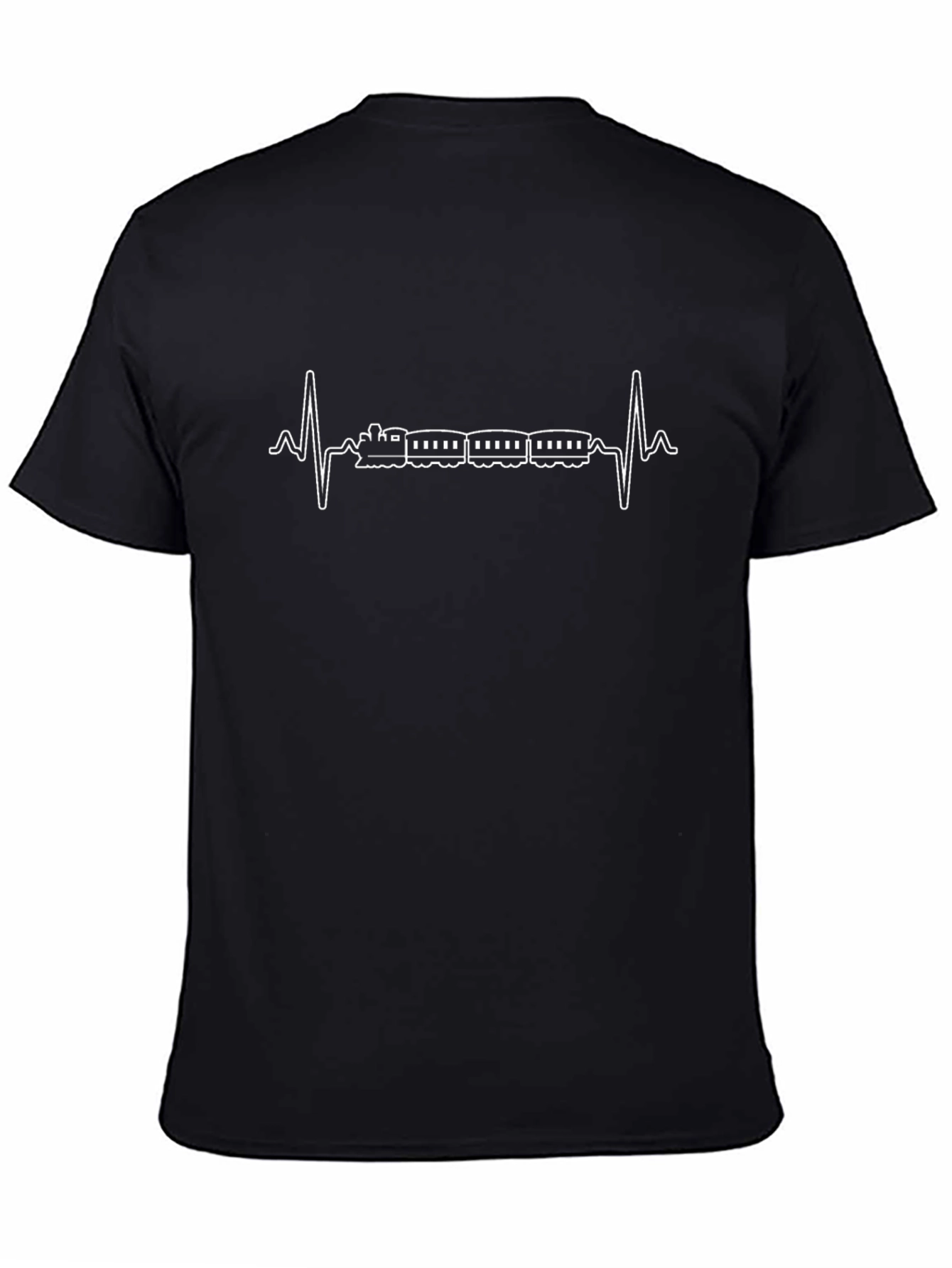 Train Heartbeat Black T-Shirt