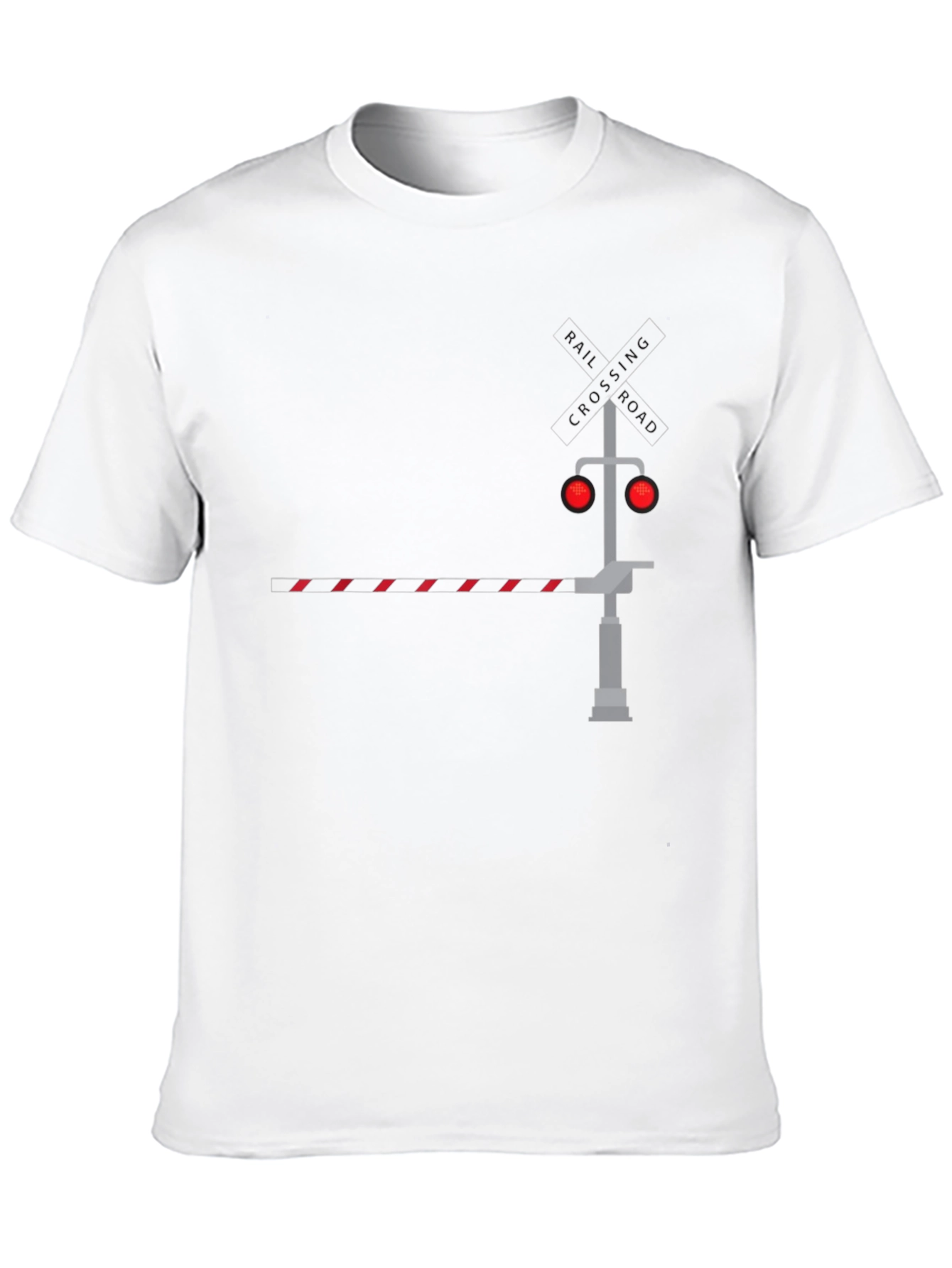 Railroad Crossing Graphic Tee - Black