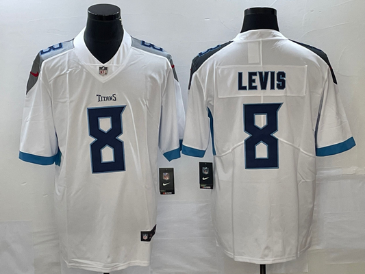 Men's Tennessee Titans Will Levis #8 White Game Jerseys