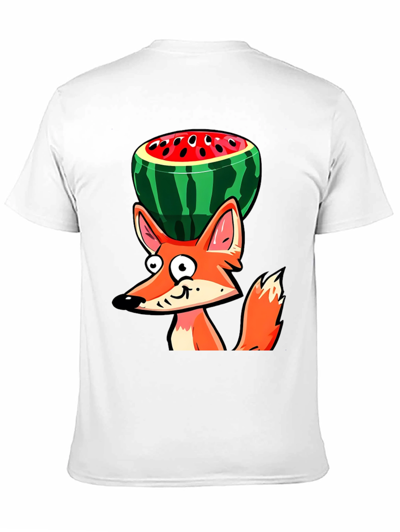 Funny Fox Watermelon Graphic Tee