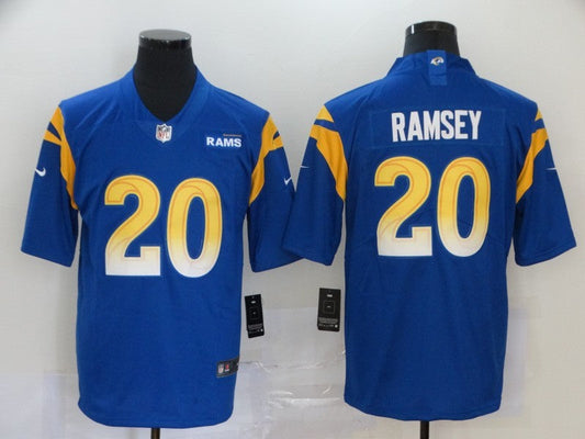 Men's Los Angeles Rams Jalen Ramsey #20 Blue Game Player Jerseys