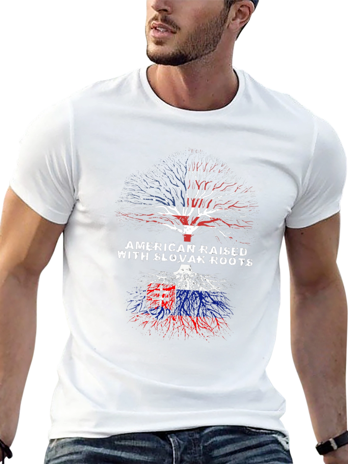 American Raised Slovak Roots T-Shirt
