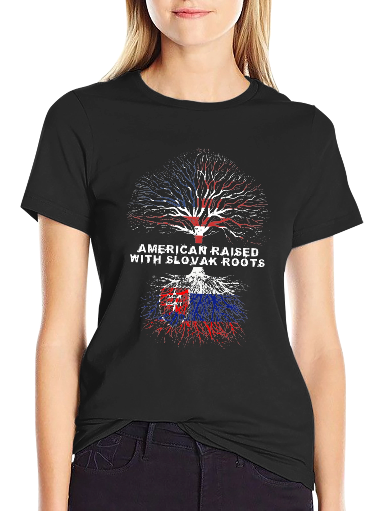 American Raised Slovak Roots T-Shirt