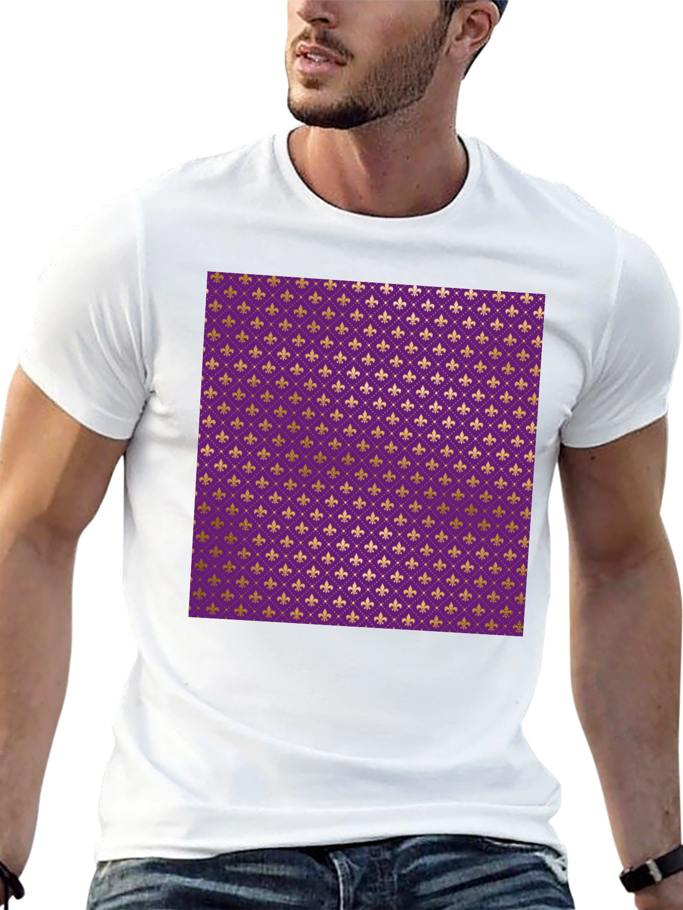 Fleur-de-lis Pattern T-Shirt
