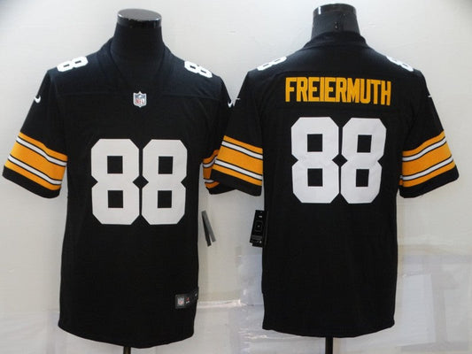 Men's Pittsburgh Steelers Pat Freiermuth #88 Black Player Game Jerseys