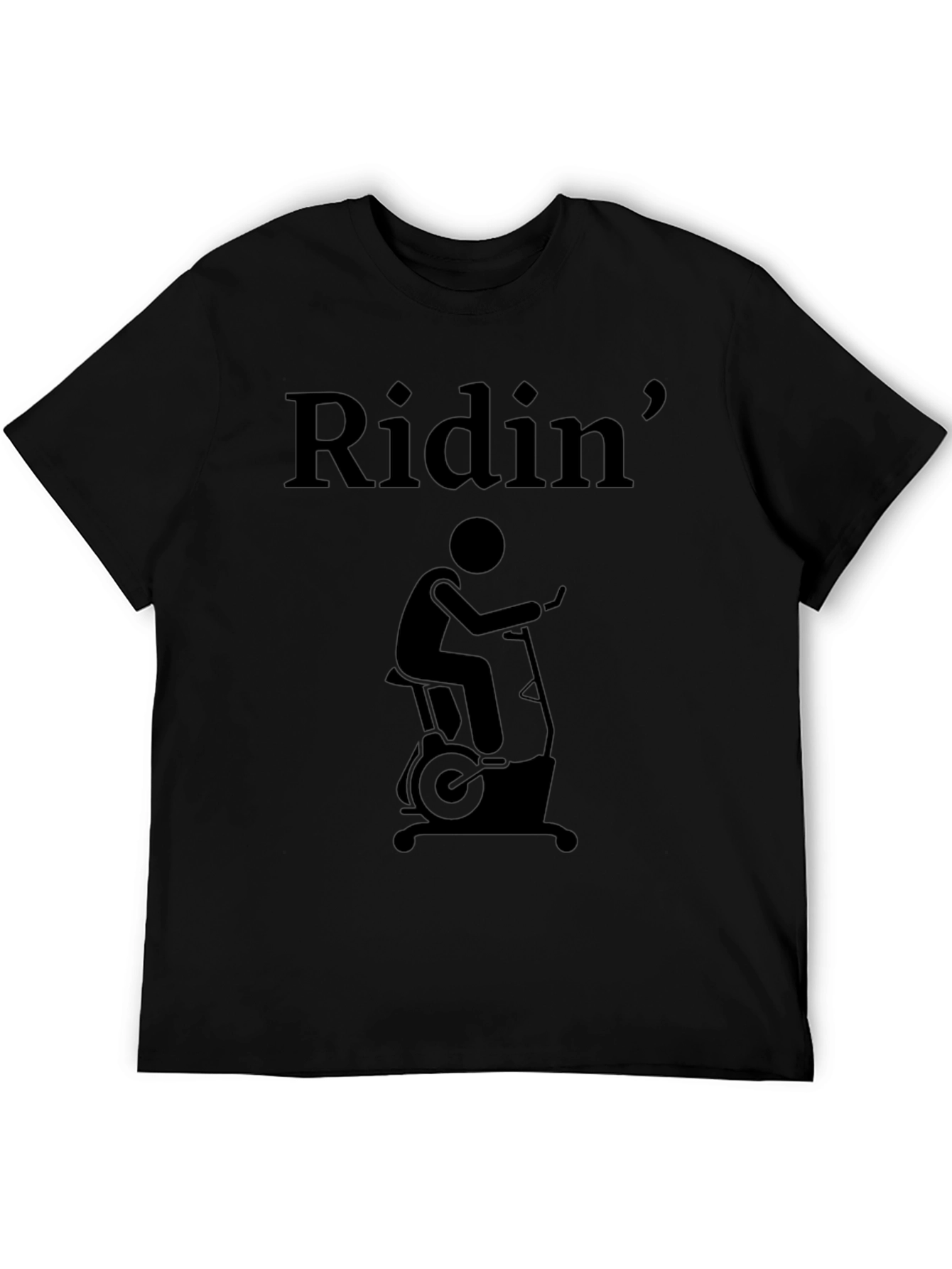 Ridin Exercise Bike T-Shirt - Gym Workout Tee