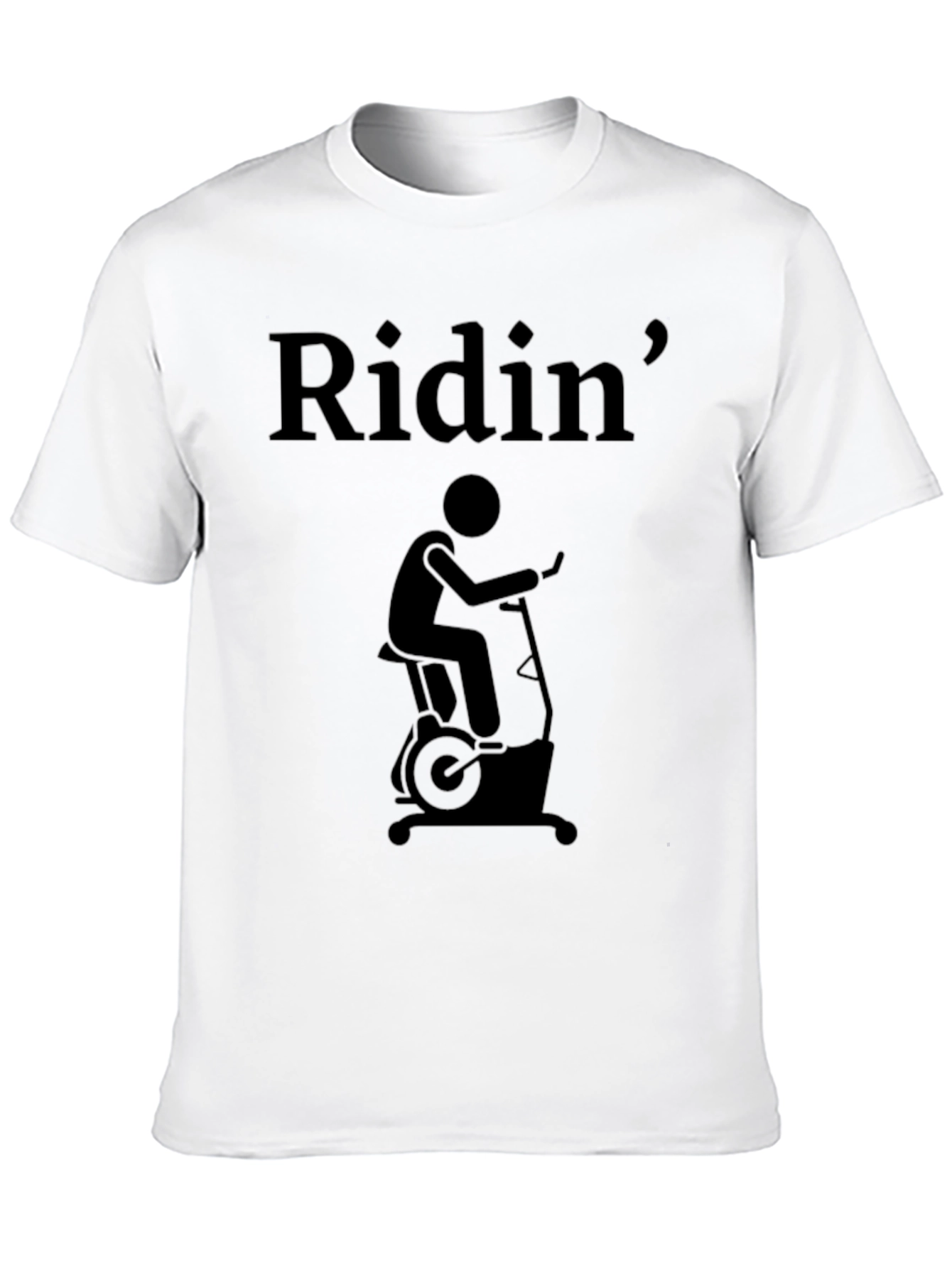 Ridin Exercise Bike T-Shirt - Gym Workout Tee