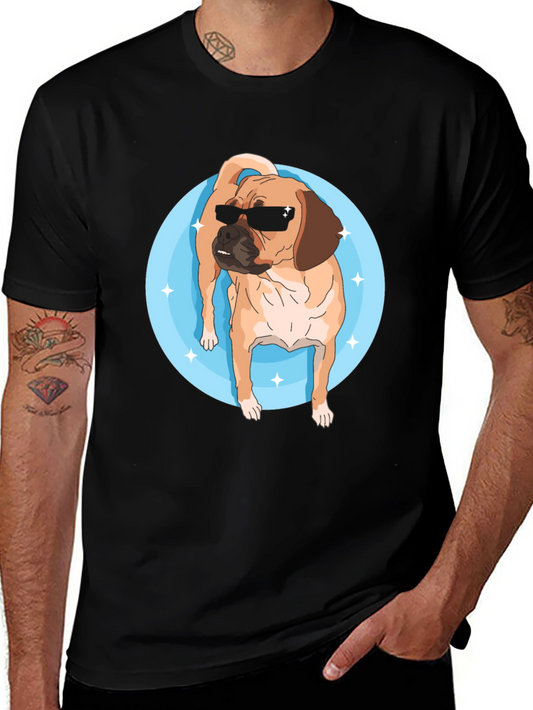 Cool Pug T-Shirt - Black Graphic Tee