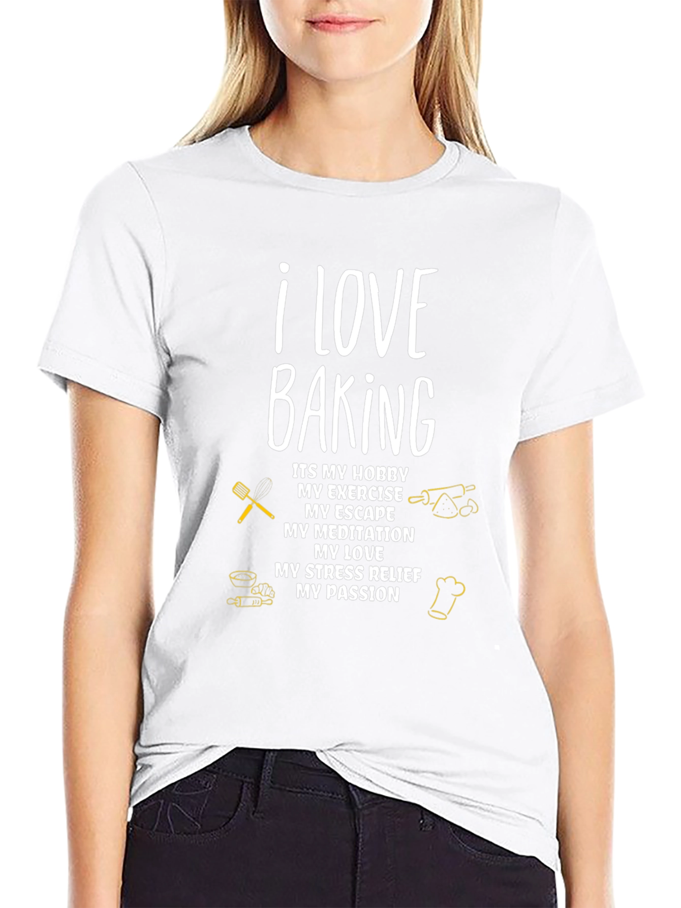 I Love Baking T-Shirt: Hobby Exercise Passion