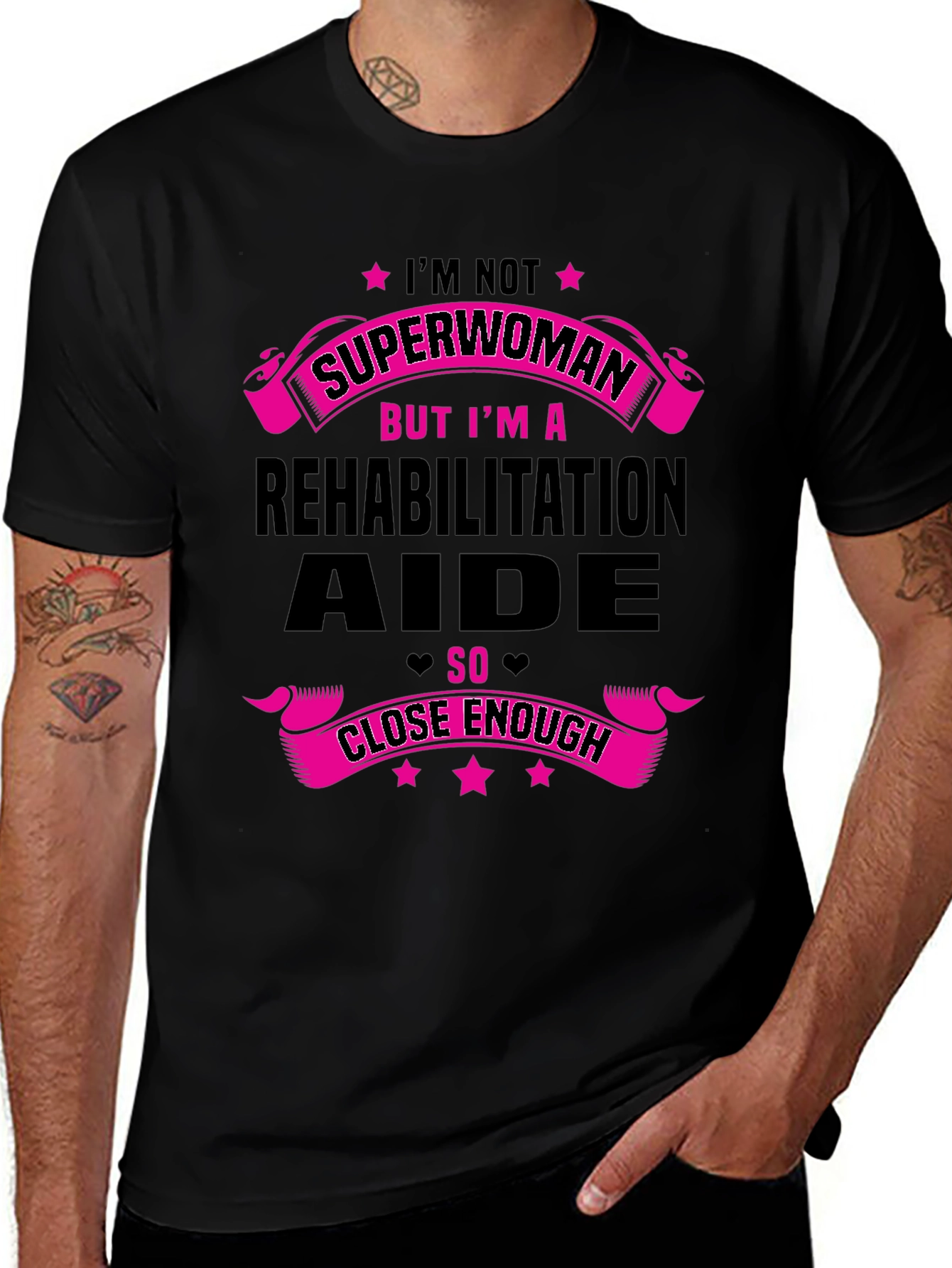 Rehabilitation Aide T-Shirt - Superwoman Funny Gift