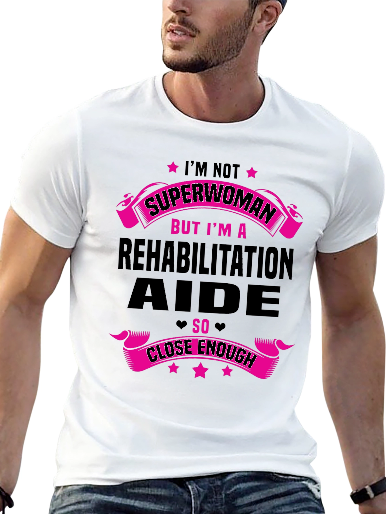 Rehabilitation Aide T-Shirt - Superwoman Funny Gift