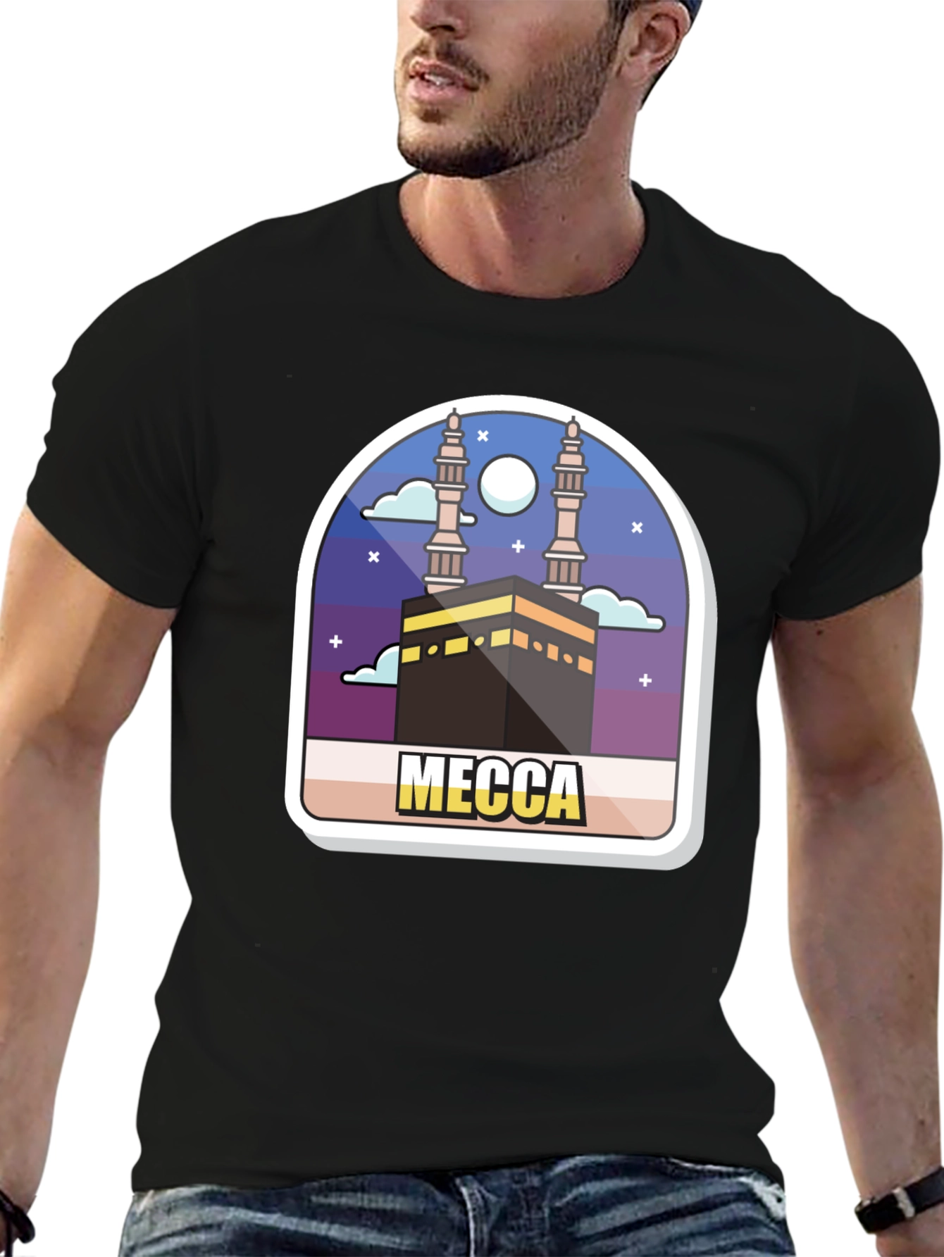Mecca Graphic T-Shirt - Stylish Islamic Design