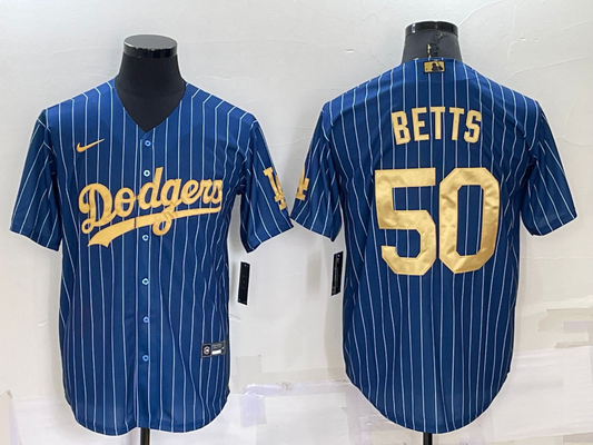 Men's Los Angeles Dodgers Mookie Betts #50 Blue Player Jerseys