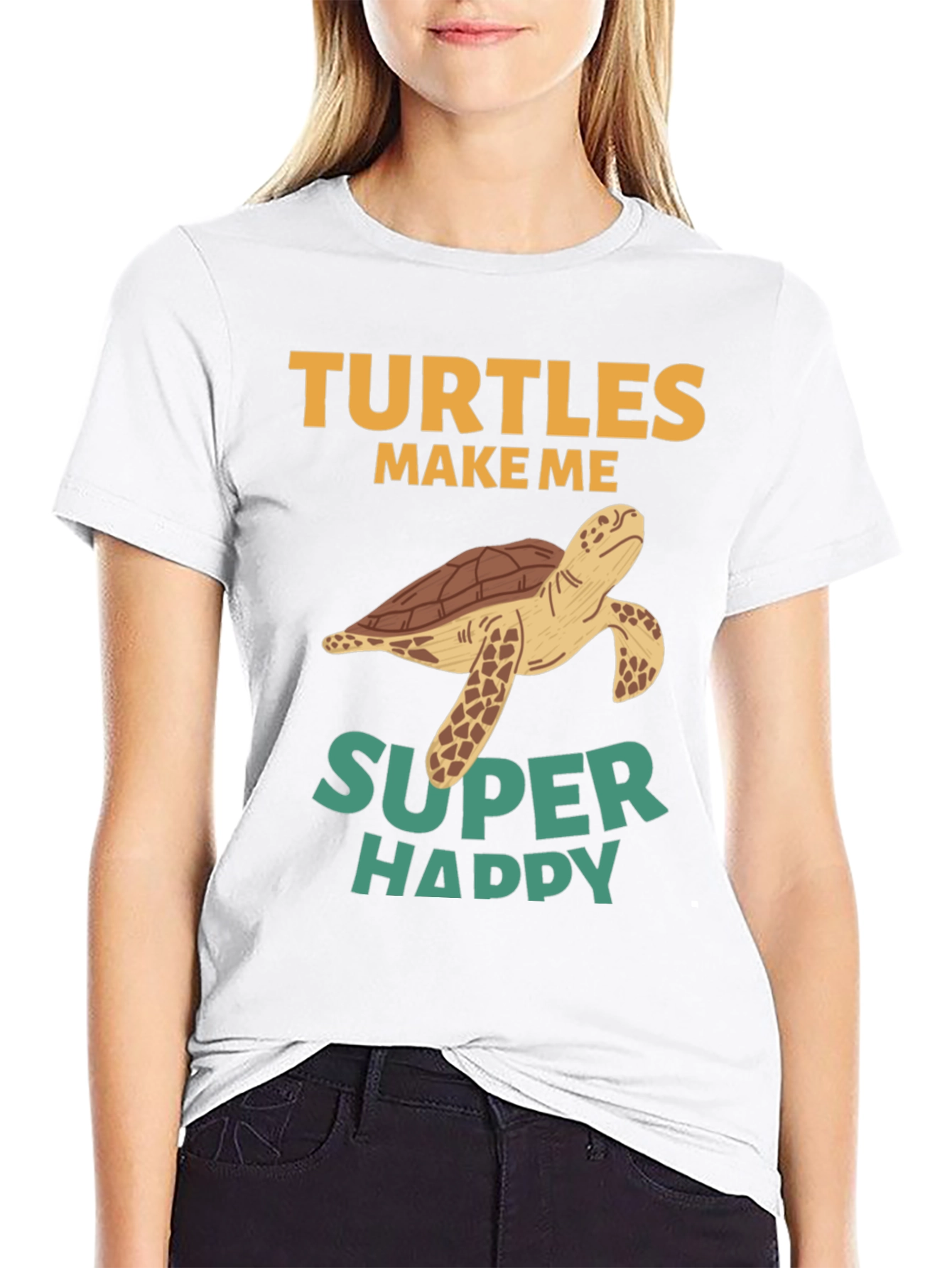 Turtles Make Me Super Happy Graphic Tee