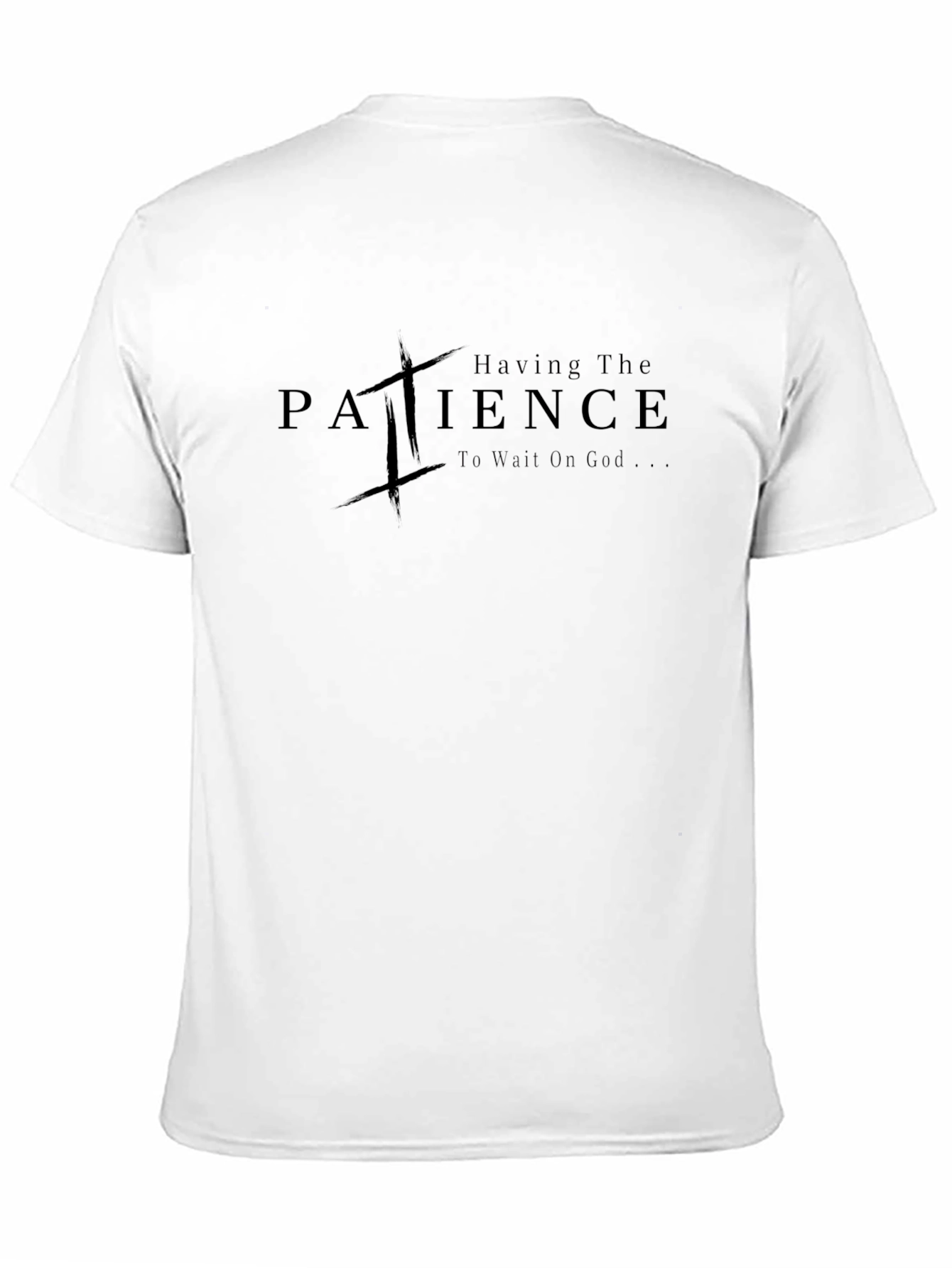 Patience Graphic Black T-Shirt