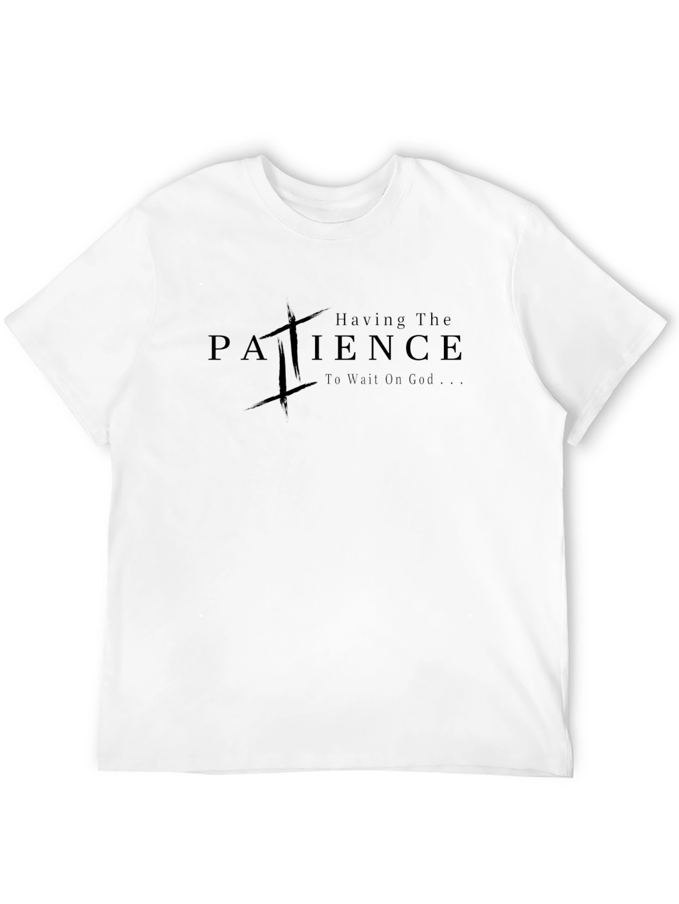 Patience Graphic Black T-Shirt