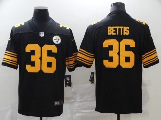 Men's Pittsburgh Steelers Jerome Bettis #36 Black Alternate Legend Jerseys