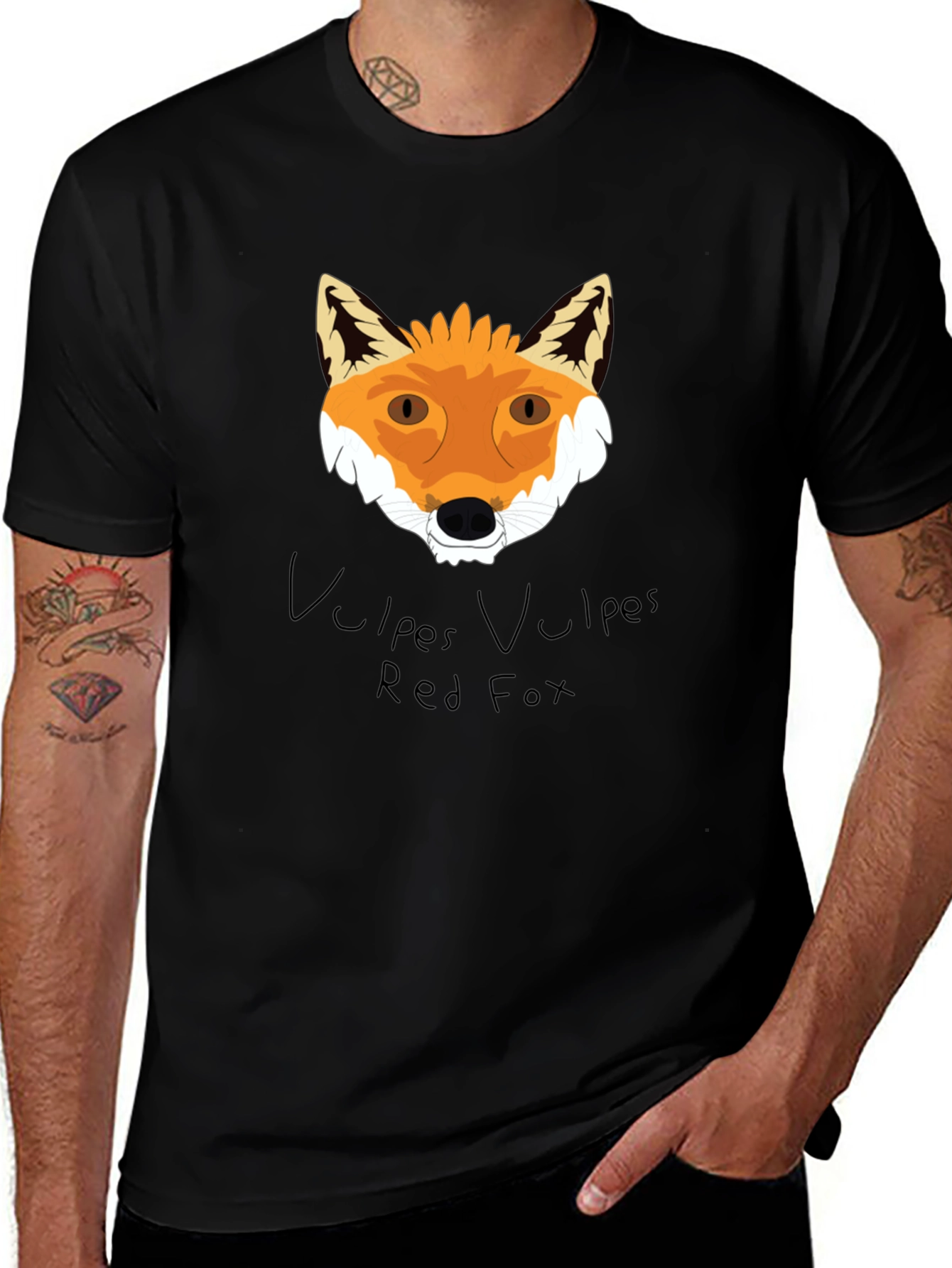 Red Fox Graphic Tee - Nature Lovers T-Shirt