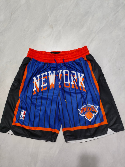 JUST DON New York Knicks Pocket Shorts