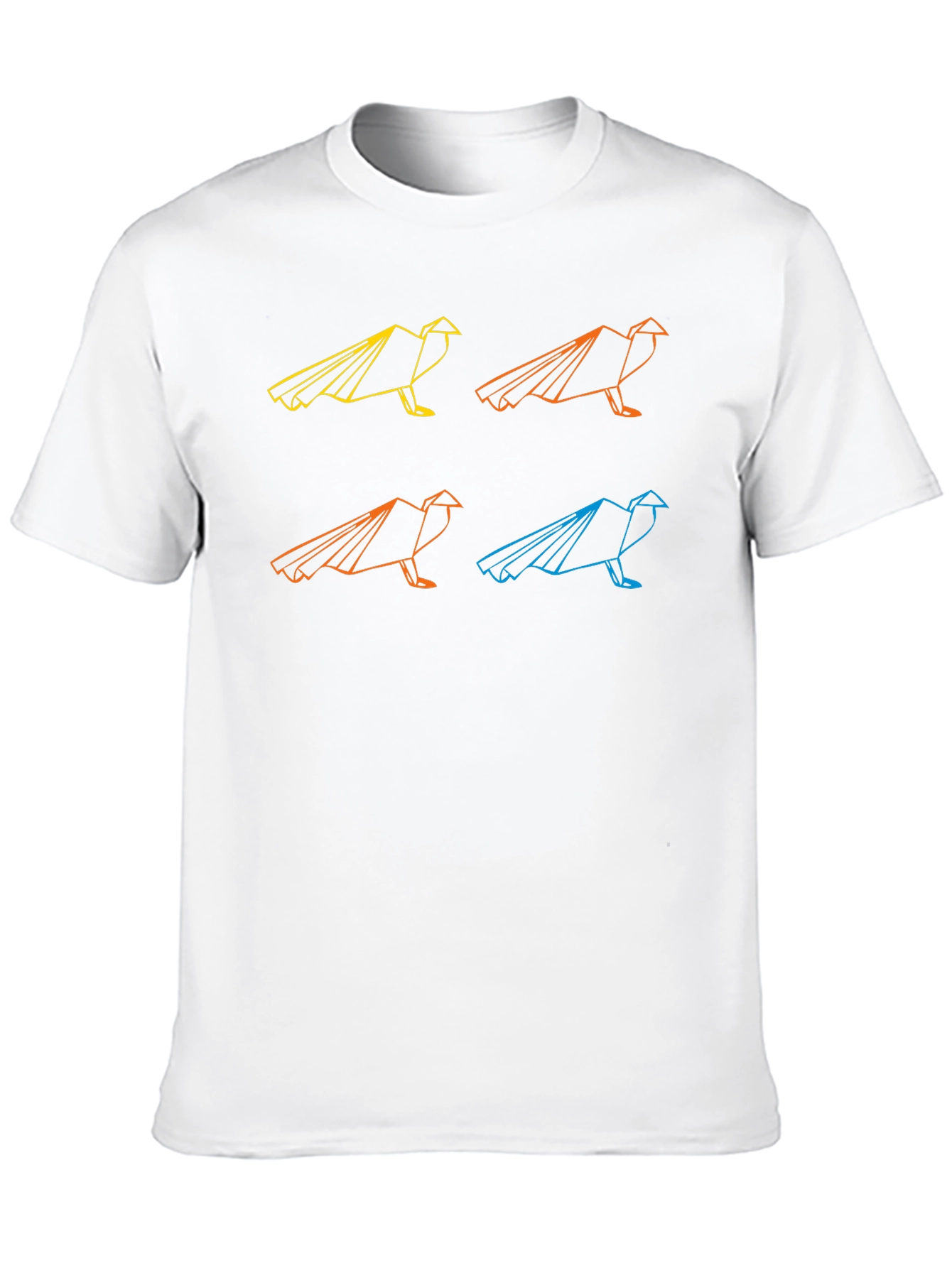 Geometric Raven Graphic T-Shirt