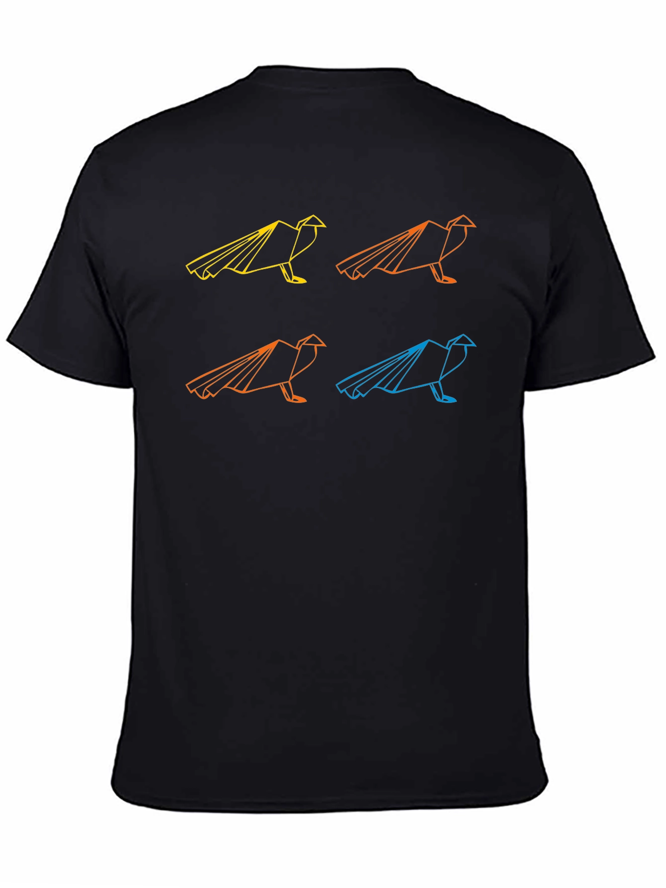 Geometric Raven Graphic T-Shirt